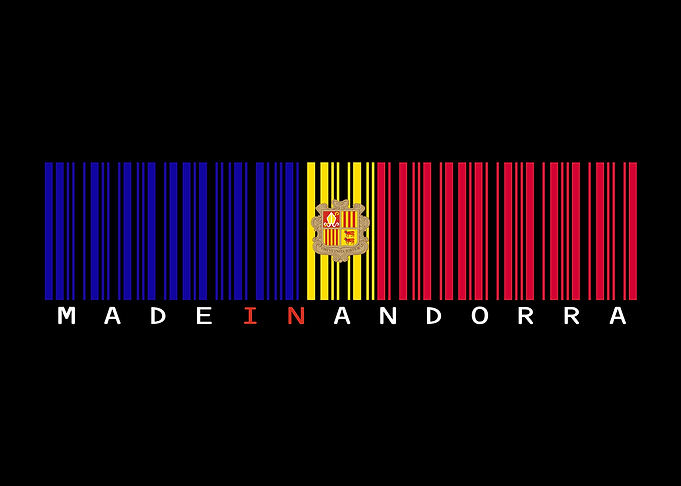 Andorra Barcode Flag