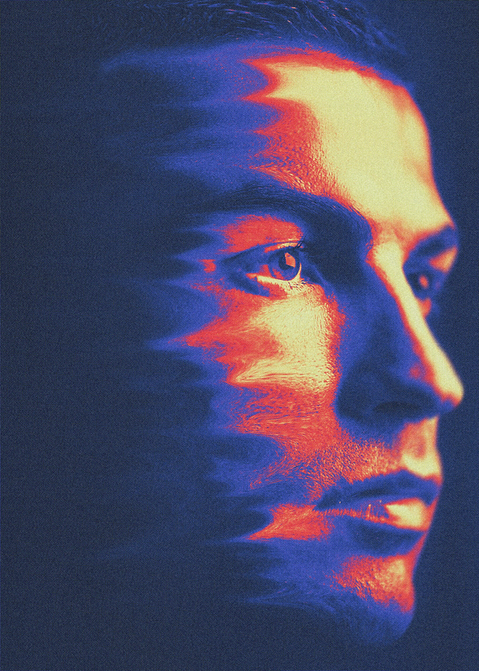 Crisrtiano ronaldo portrait halftone