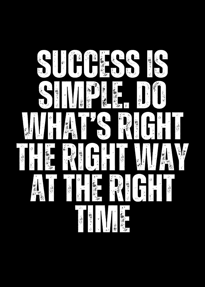 Success is Simple Quote