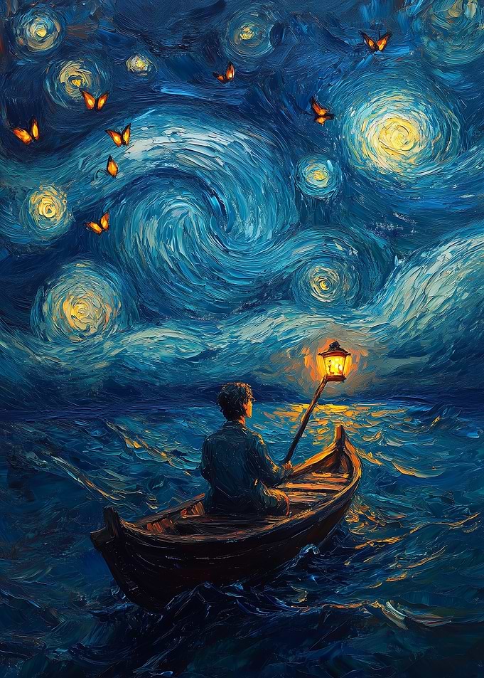 Starry Night Boatman