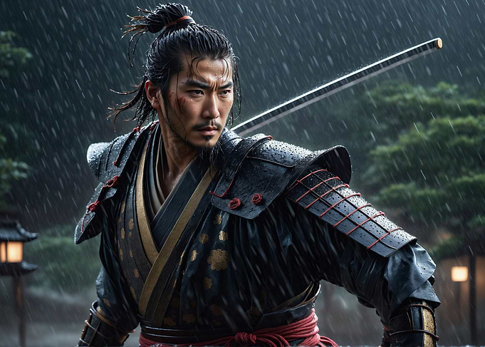 Samurai in the Rain