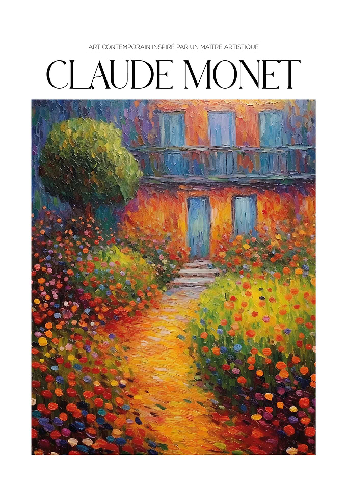 Monet Inspired Garden Painting