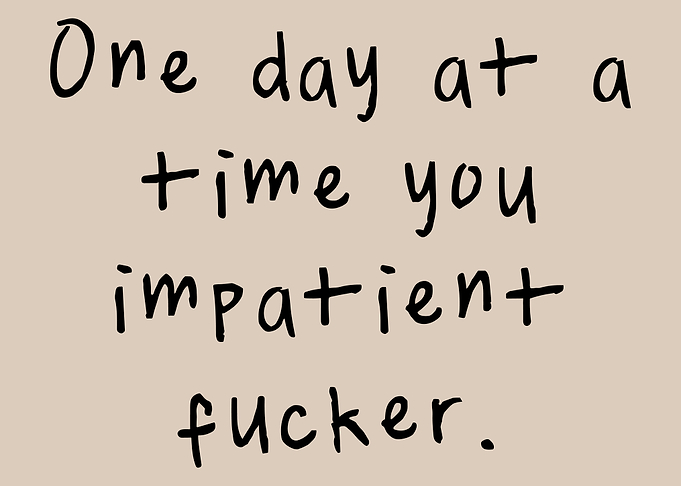 One Day at a Time, trendy wall art, minimalist print, modern wall art