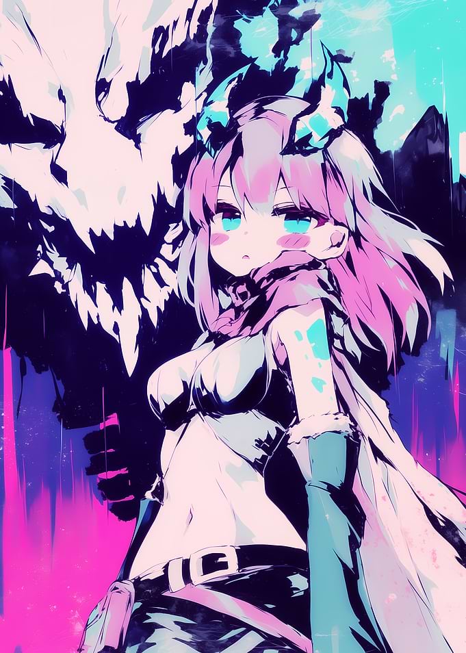 Anime Girl with Horns