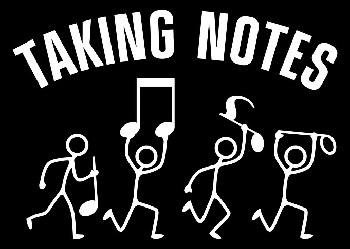 Music Note Stick Figures