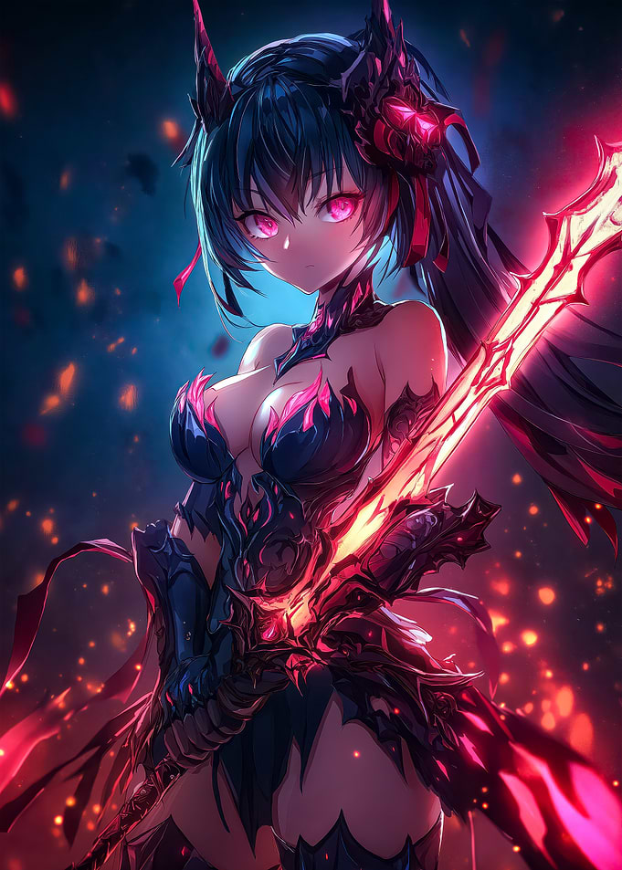 Anime Warrior Girl