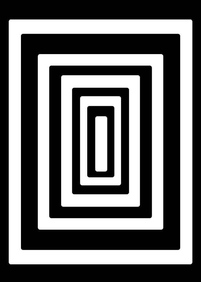 Black and White Square Illusion