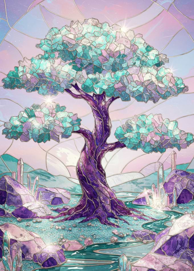 Crystal Tree Stained Glass