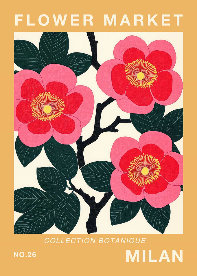 Milan Flower Market Print