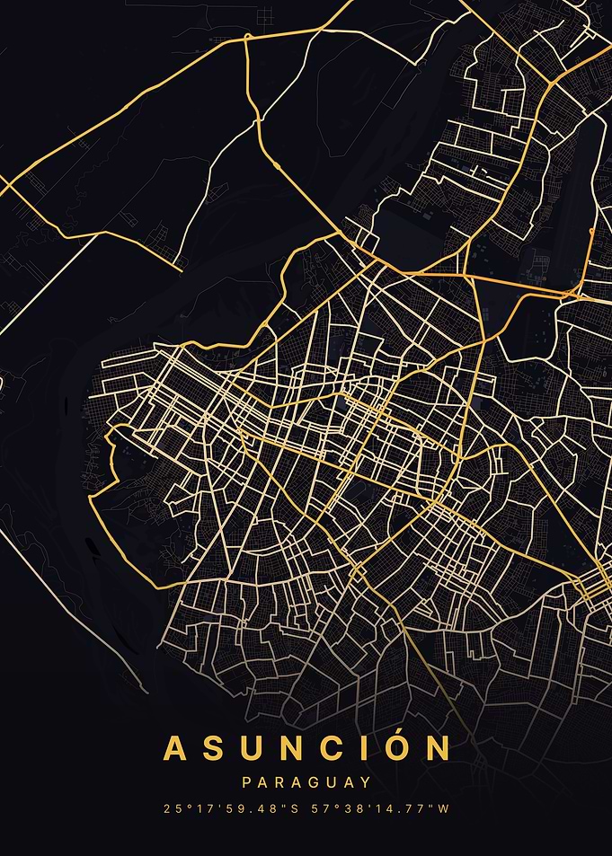 Asunción Paraguay City Map