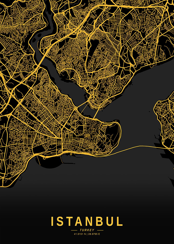 Golden Istanbul City Map