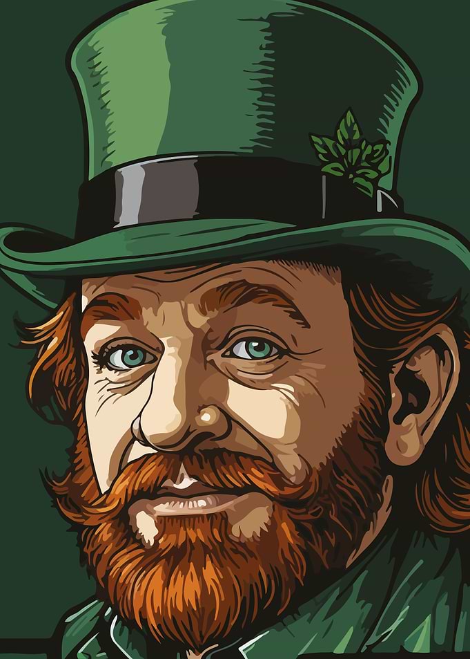 Irish Leprechaun Illustration