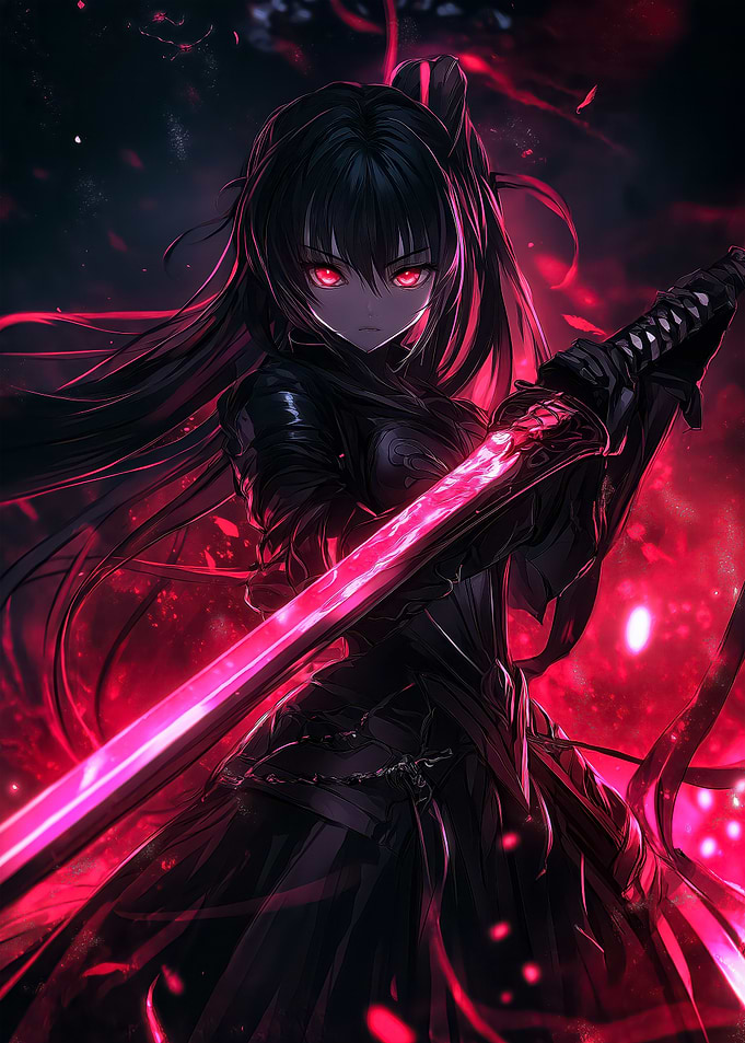 Anime Girl with Sword
