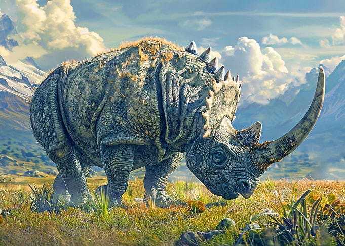 Prehistoric Woolly Rhino