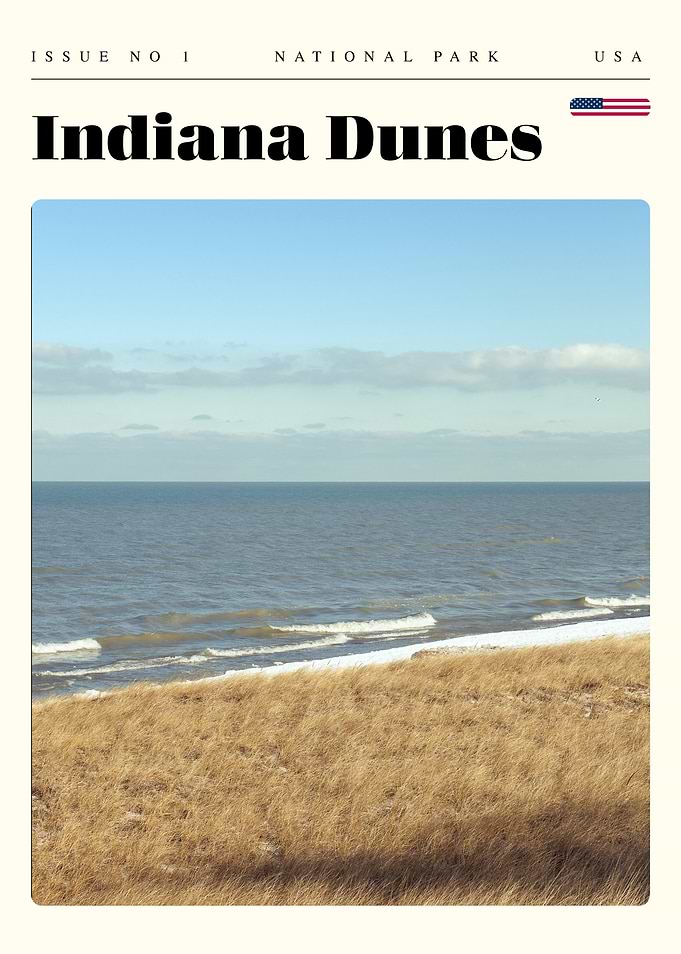 Indiana Dunes National Park Travel Art Poster