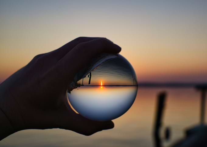 Sunset in a Crystal Ball