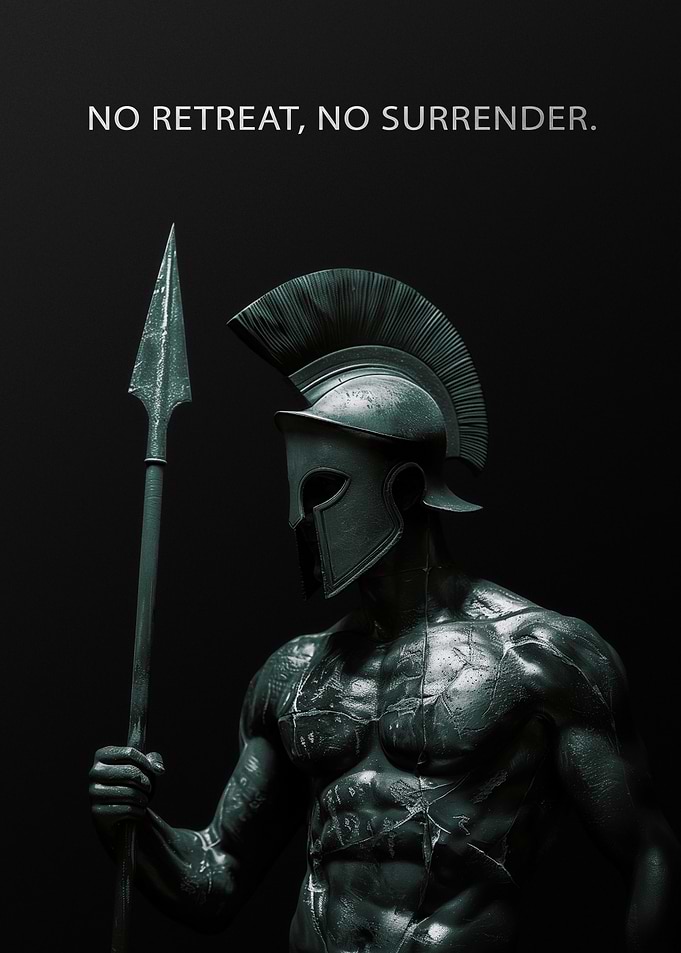 Spartan Warrior Motivation Quote