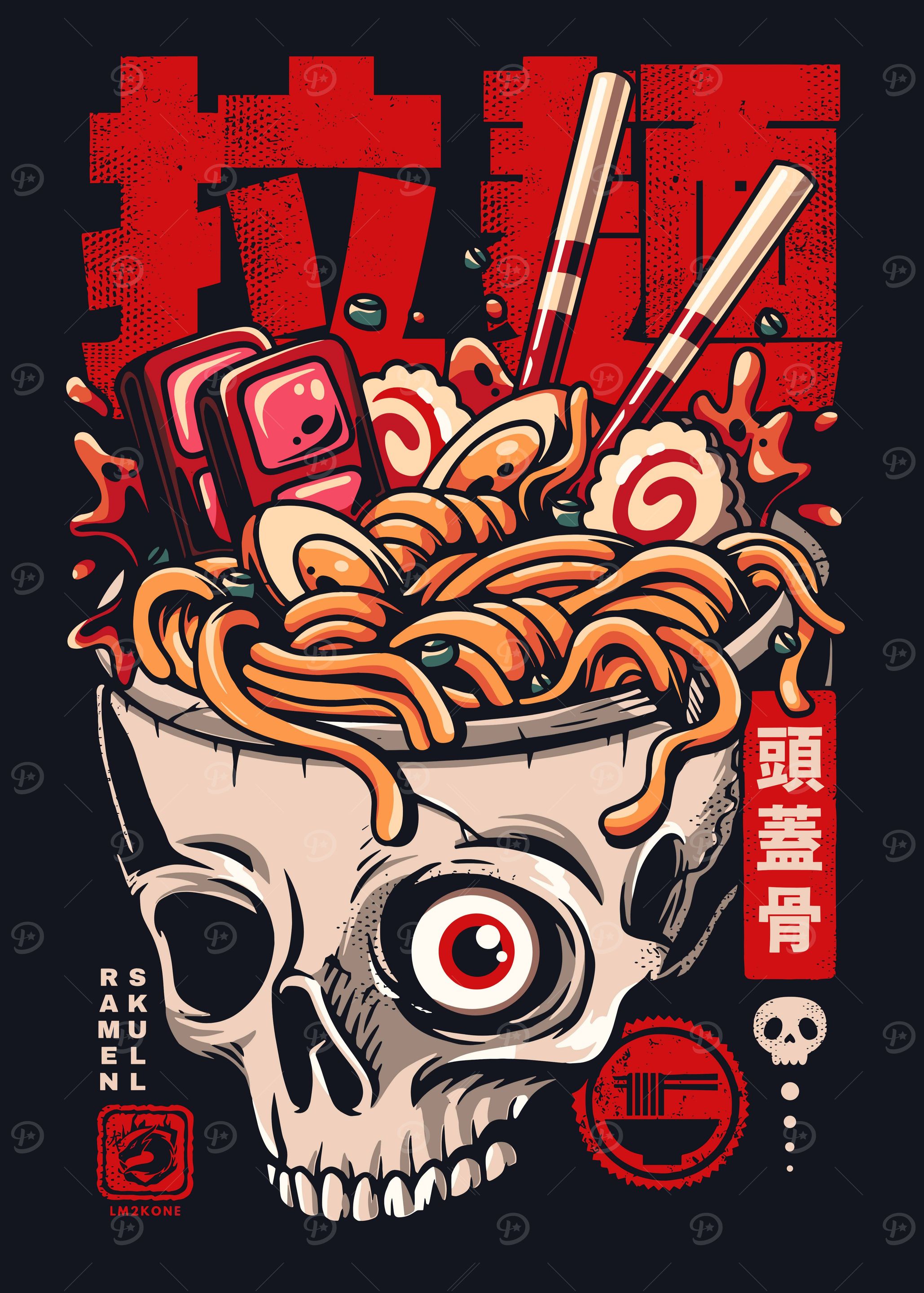 Skull Ramen Noodles