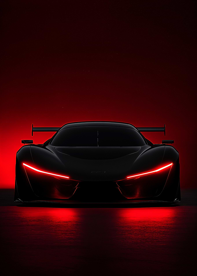 Black Sports Car Silhouette