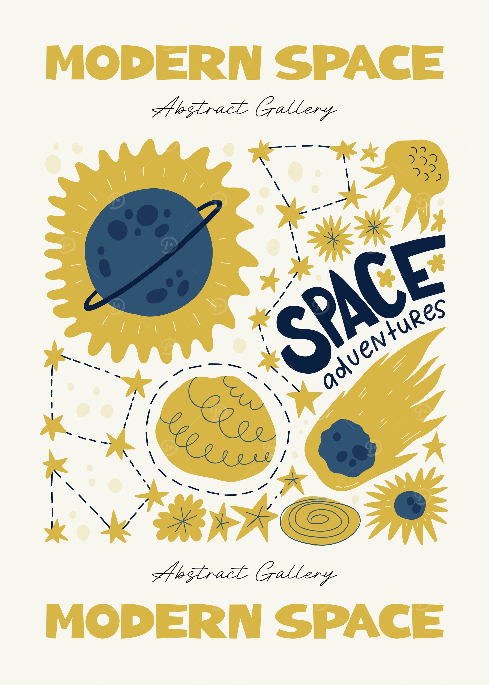 Modern Space Art Print