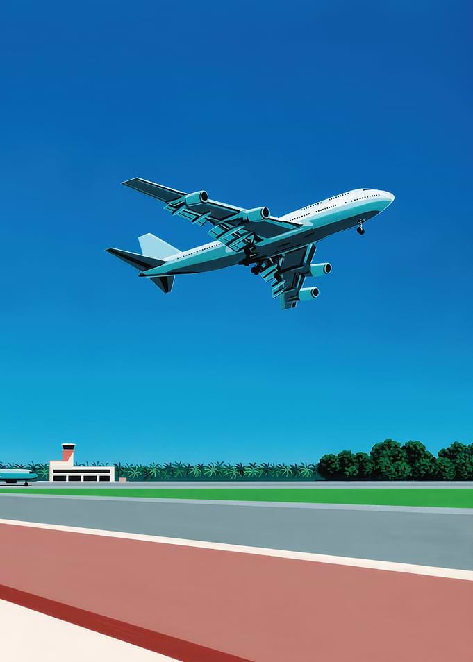 Hiroshi Nagai Airplane Takeoff