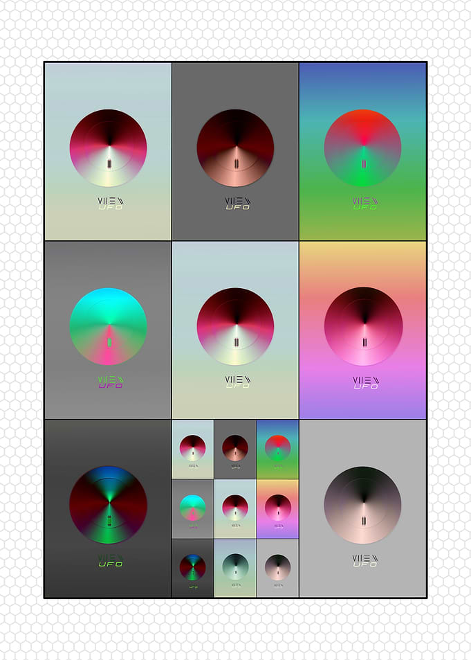 Minimalist UFO Album Art
