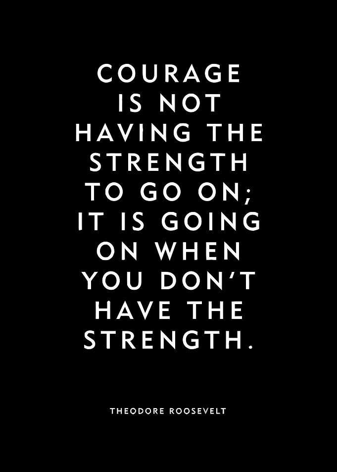Courage Quote - Roosevelt