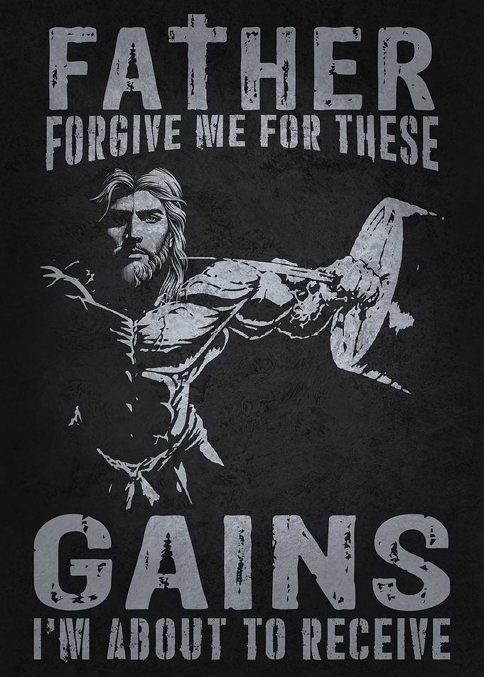 Father Forgive Me Gains - Jesus Bodybuilding