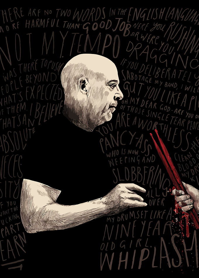 Angry Drummer Illustration