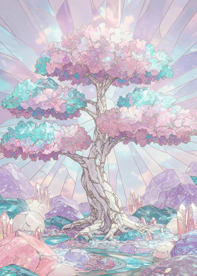 Crystal Tree Pastel Dream