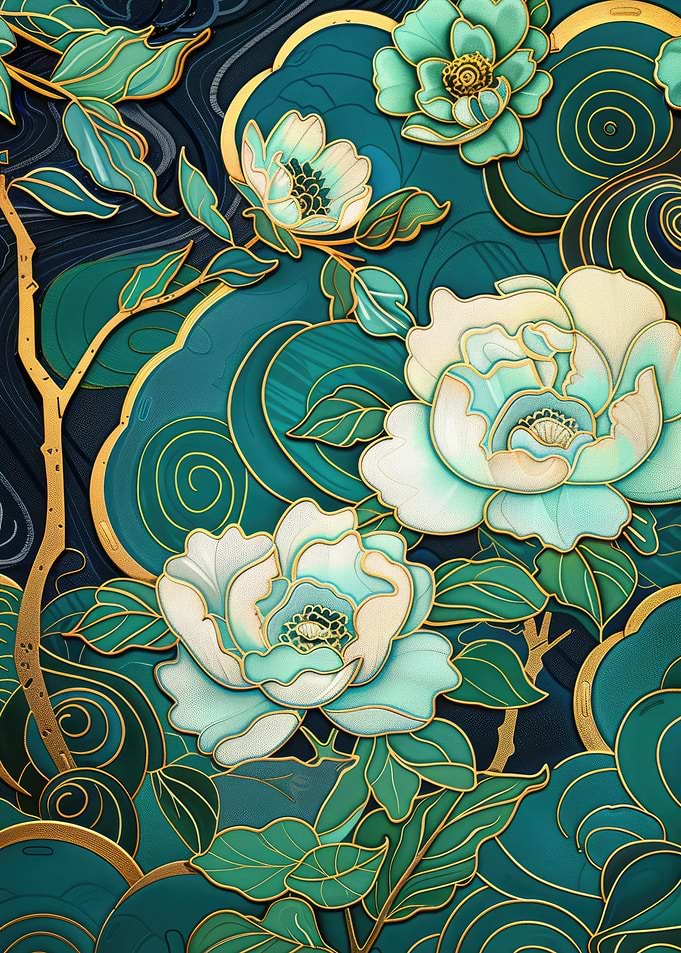 Floral Art Deco Design