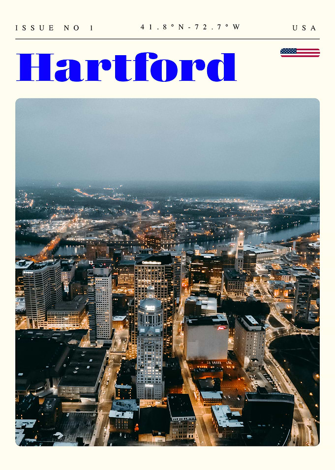 Hartford Connecticut Travel Art Poster
