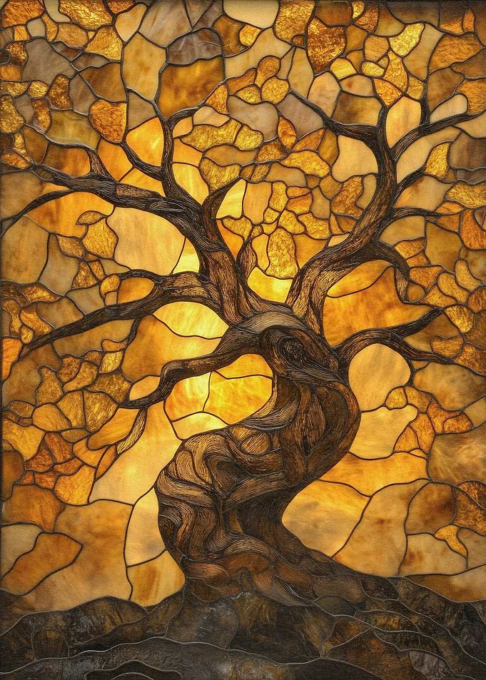 Stained Glass Tree