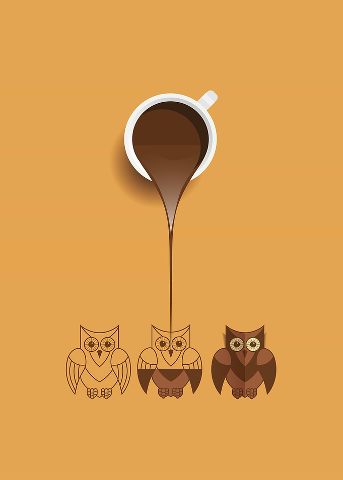 Coffee Owl Art