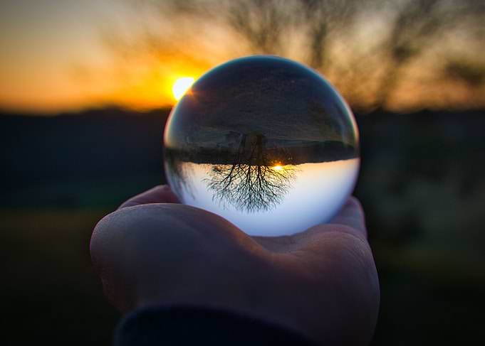 Sunset in a Crystal Ball