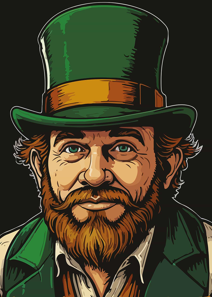 Irish Leprechaun Illustration