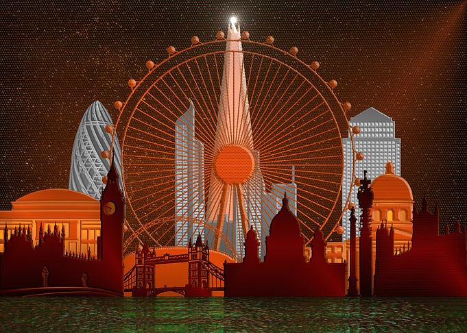 London Skyline Silhouette