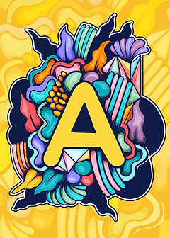 Colorful Letter A