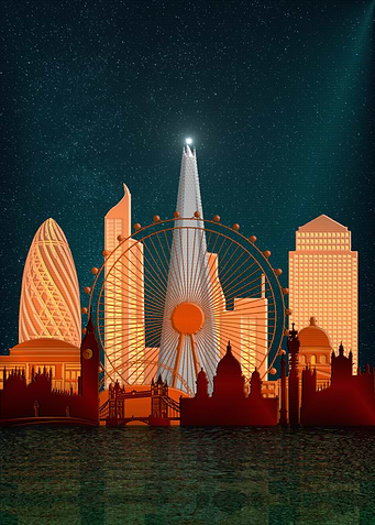 London Skyline Night