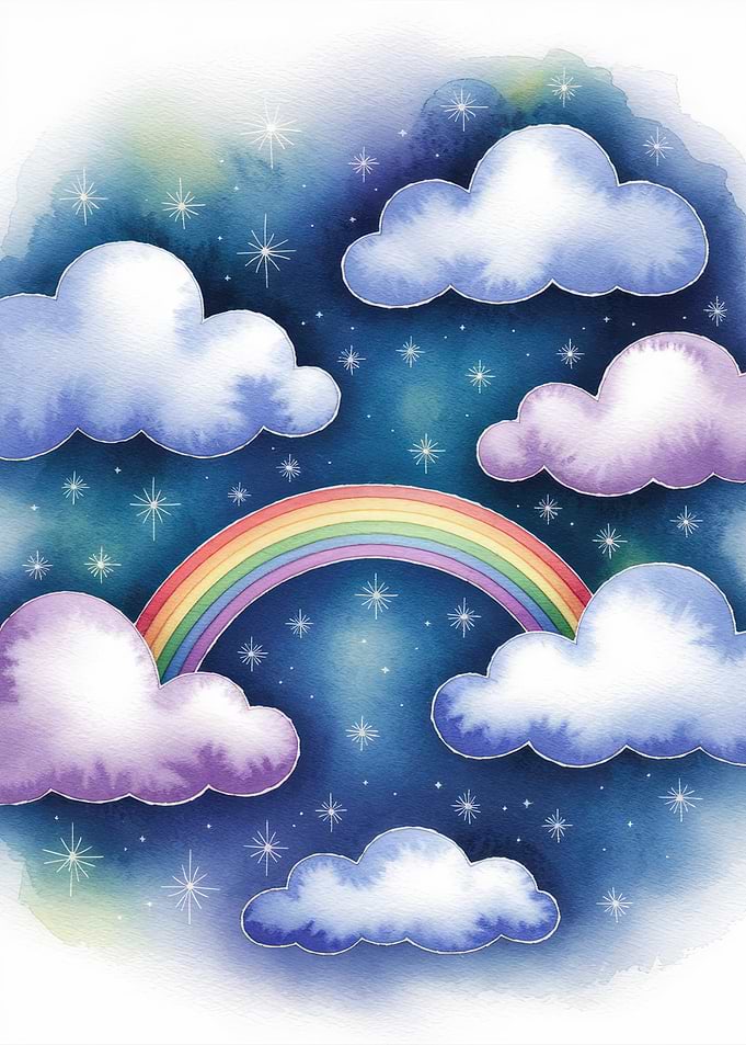 Rainbow Night Sky
