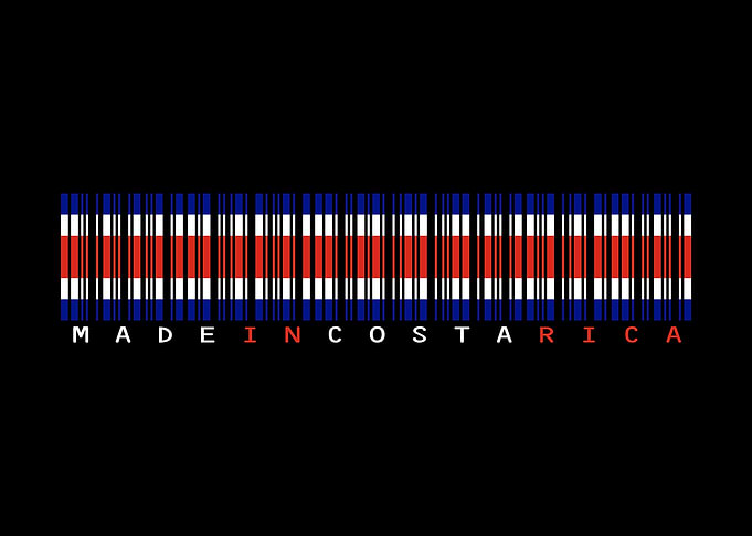 Costa Rica Barcode Flag