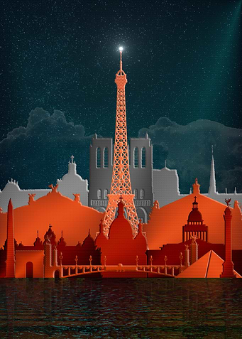 Paris Skyline Night