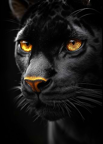 Black Panther Close-Up