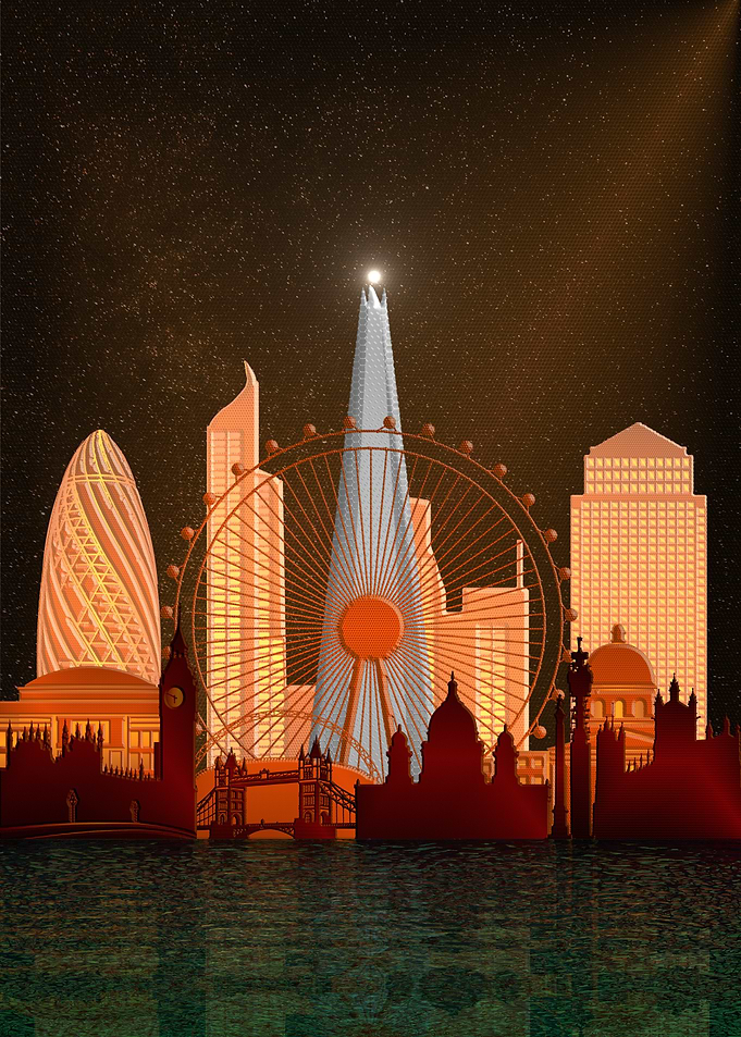 London Skyline Night