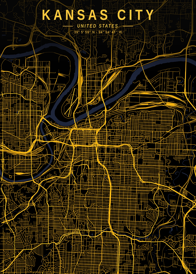Kansas City Golden Map