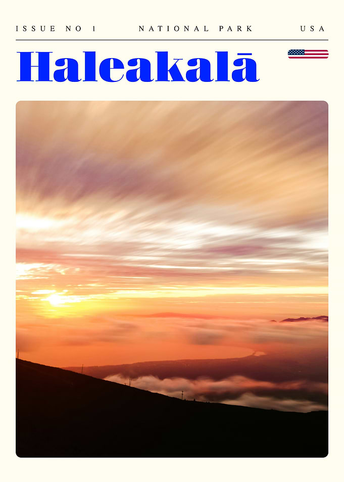 Haleakala National Park Travel Art Poster