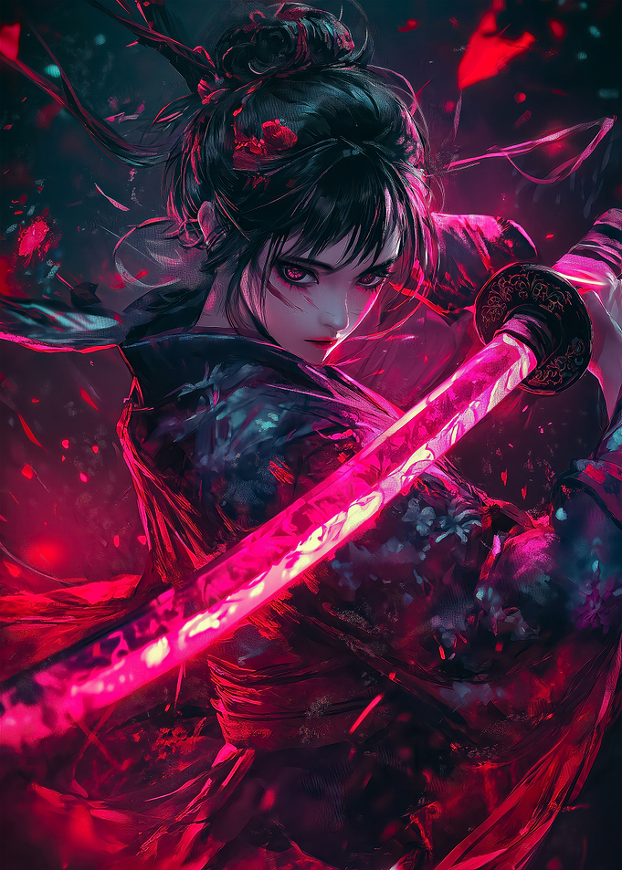 Anime Samurai Girl