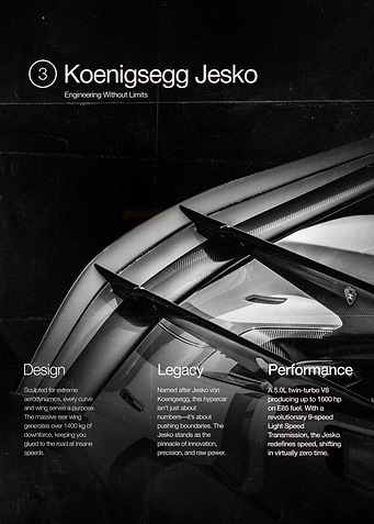 Koenigsegg Jesko Magazine Cover