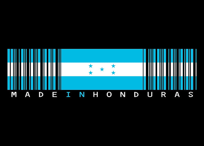Honduras Flag Barcode