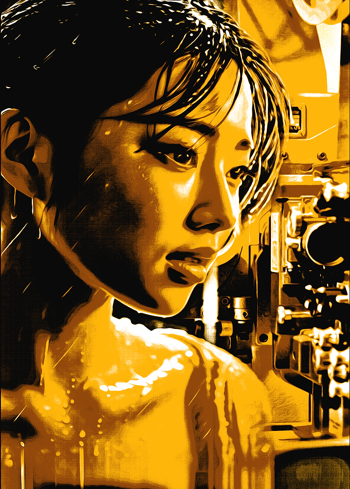 Woman in Yellow and Black